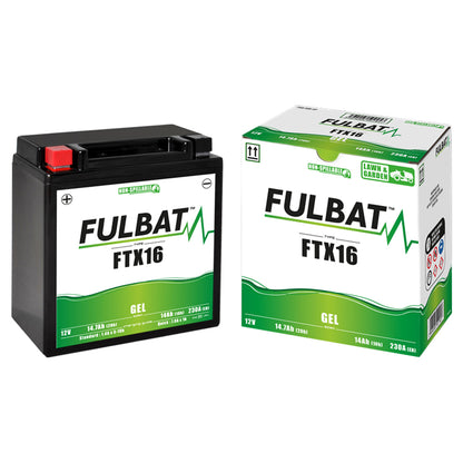 Fulbat FTX16 (WC) Gel Factory Activated Battery