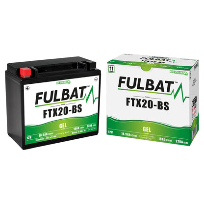 Fulbat FTX20-BS (WC) Gel Factory Activated Battery