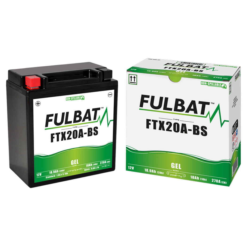 Fulbat FTX20A-BS (WC) Gel Factory Activated Battery