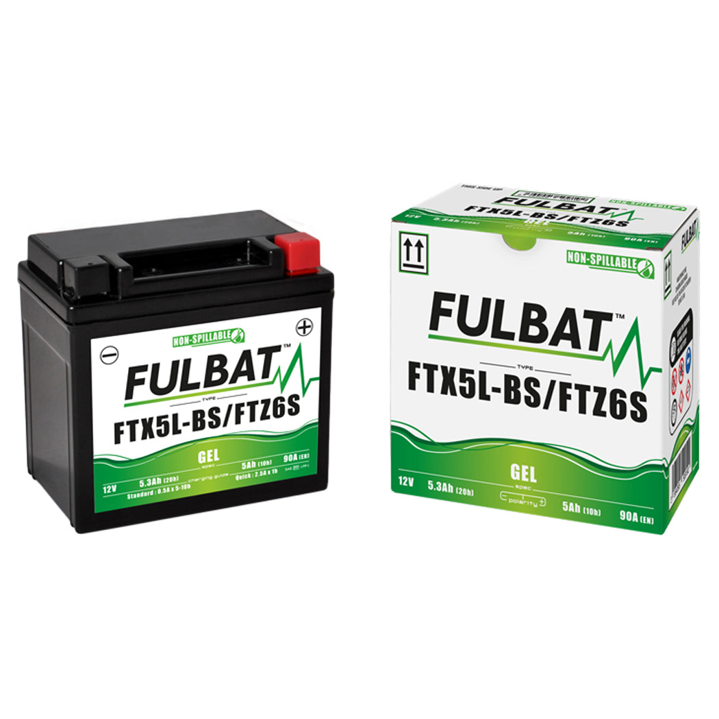 Fulbat FTX5L-BS / FTZ6S (WC) Gel Factory Activated Battery