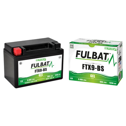 Fulbat FTX9-BS (WC) Gel Factory Activated Battery