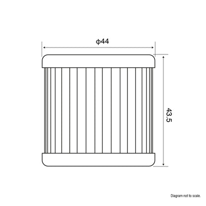 JASO Oil Filter JF139 (HF139)