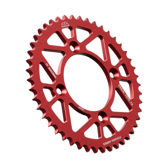 JT REAR SPROCKET JTA1204.46RED ALUMINIUM RED