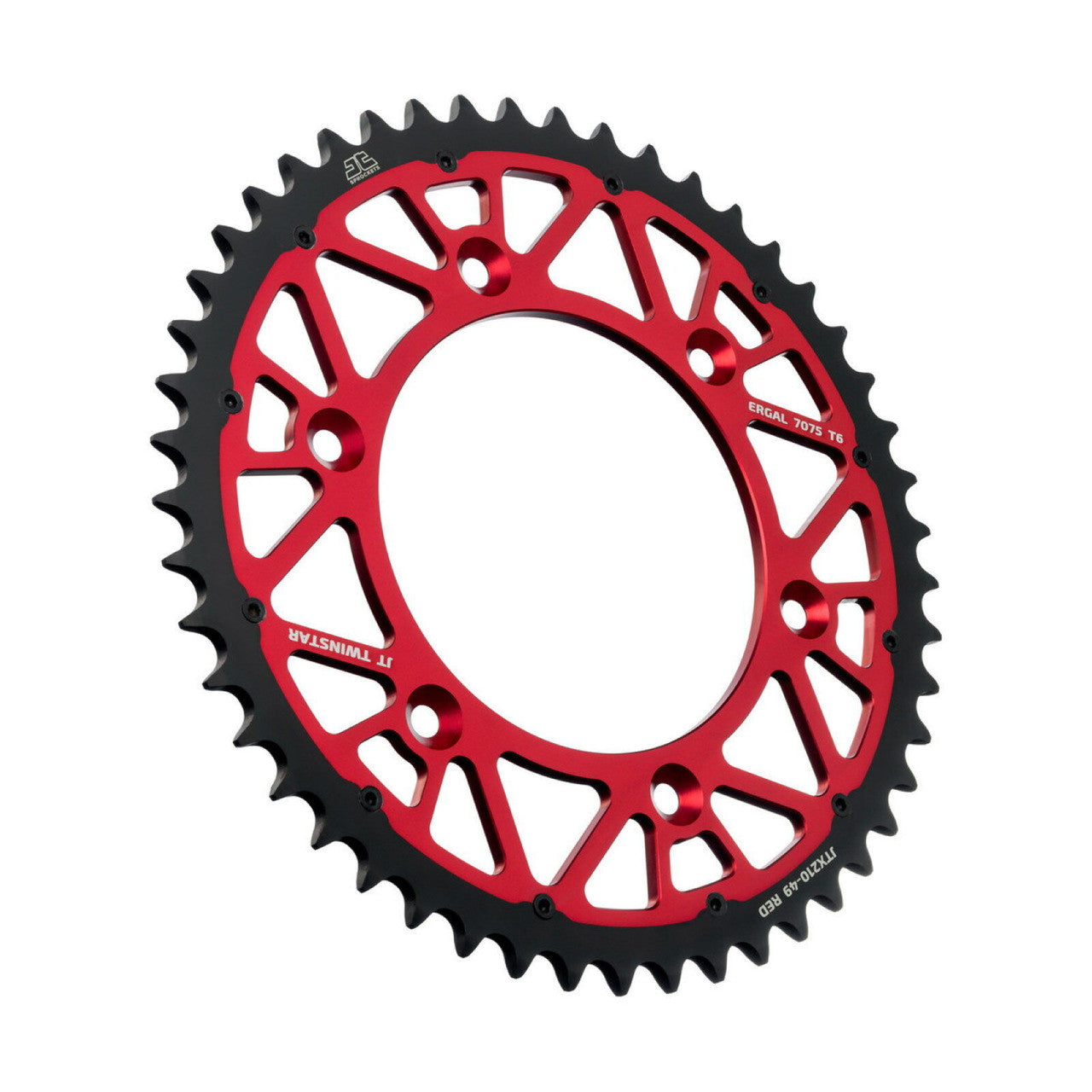 JT TwinStar Rear Sprocket Honda CR125-500 CRF250-450 83-24 (Red 48T - 51T)