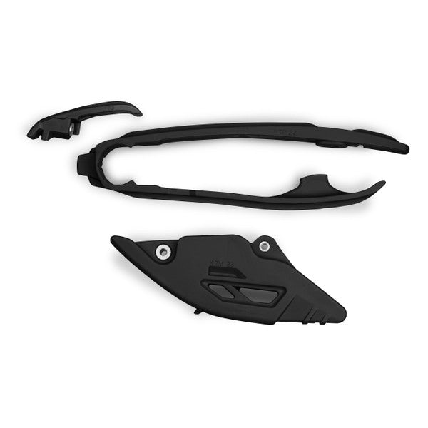 UFO Chain Guide and Swingarm Chain Slider Kit (Black) KTM SX125 - SXF450 2023