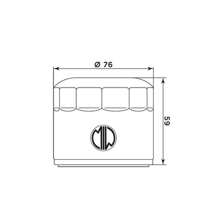 MIW Oil Filter MG20002 (HF552)