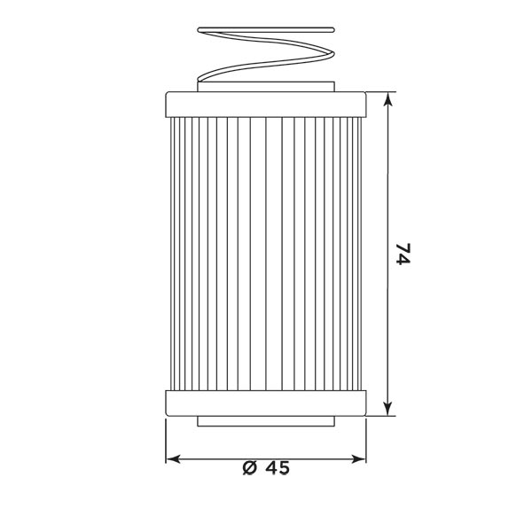 MIW Oil Filter MV21002 (HF567)