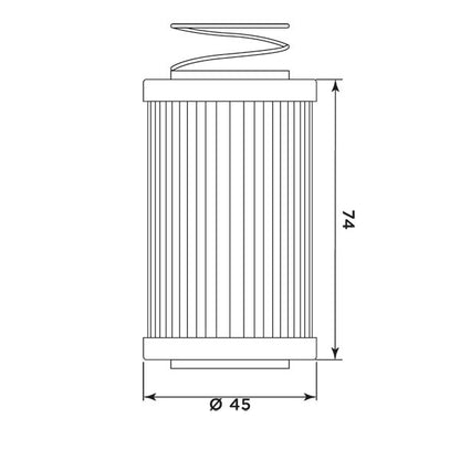 MIW Oil Filter MV21002 (HF567)