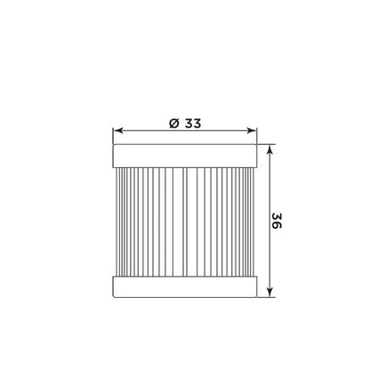 MIW Oil Filter P5003 (HF185)