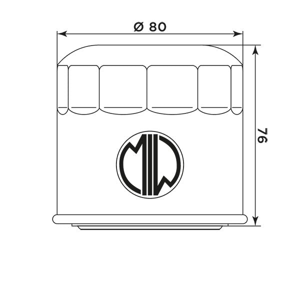 MIW Oil Filter S3007 (HF134)