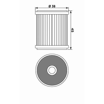 MIW Oil Filter Y4015 (HF142)