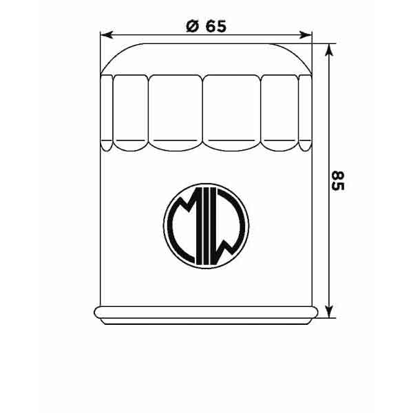 MIW Oil Filter Y4019 (HF148)