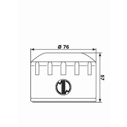 MIW Oil Filter P5001 (HF183)