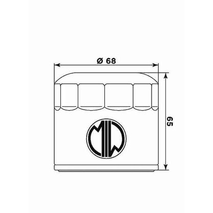 MIW Oil Filter T23001 (HF191)