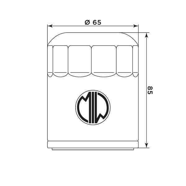 MIW Oil Filter P5011 (HF186)