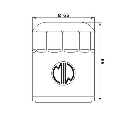 MIW Oil Filter P5011 (HF186)