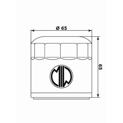 MIW Oil Filter MV21001 (HF554)