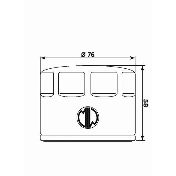 MIW Oil Filter P5005 (HF181)