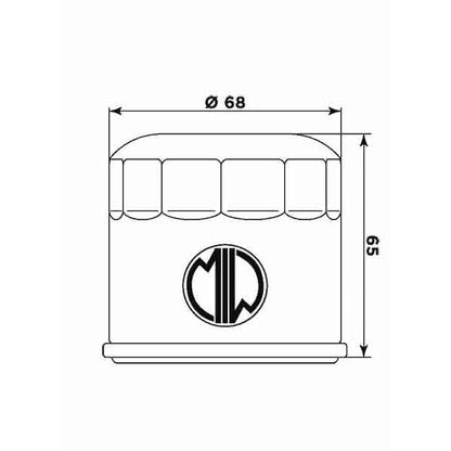 MIW Oil Filter S2018 (HF975)