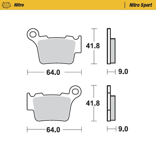 Sintered MX & Enduro brake pad for general use, the one-gradient softer compound adds more stopping power and further optimises rider fe...