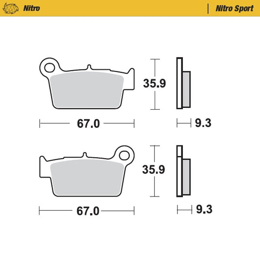 Sintered MX & Enduro brake pad for general use, the one-gradient softer compound adds more stopping power and further optimises rider fe...