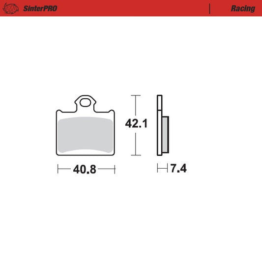 Sintered MX & Enduro brake pad for advanced riding which provides excellent stopping power in all weather conditions.