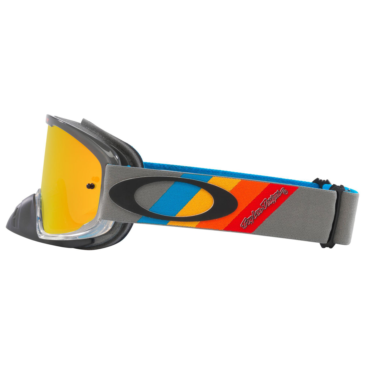 Oakley O Frame 2.0 Pro TLD Collection MX Goggle (Grey Stripes) Fire Iridium Lens