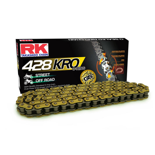 RK GS428KRO-142 Gold O-Ring Chain