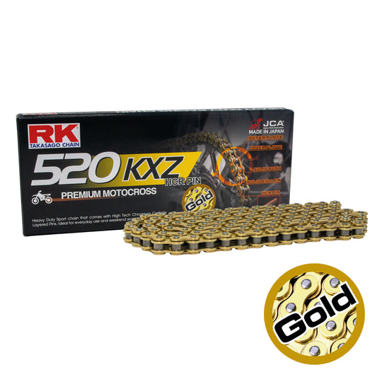 RK GB520KXZ-106 Gold Premium MX Chain