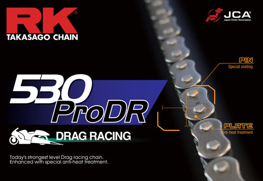 530 PRO DR Drag RaceChain Con Rivet Link CLFZ