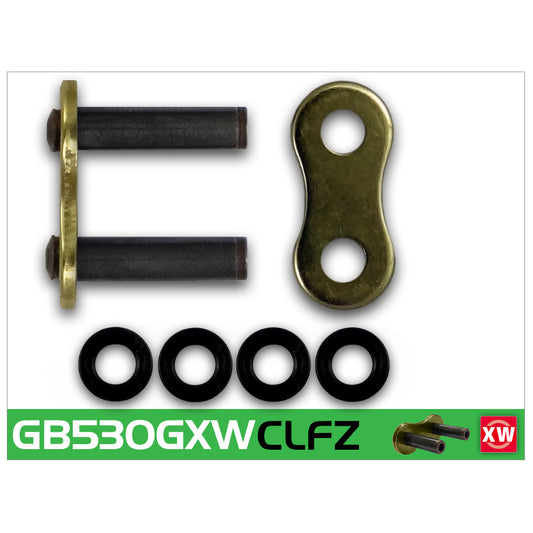 RK GB530GXW-CLFZ Gold XW-Ring Con Rivet Link