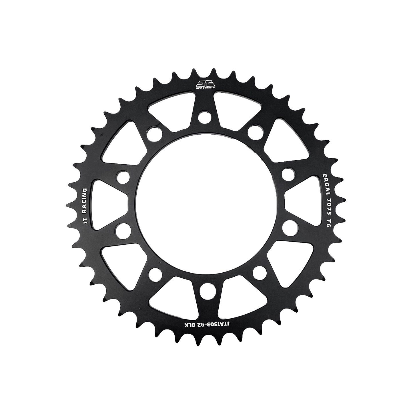 JT REAR SPROCKET ALLOY JTA1303.42 BLACK, HONDA ROAD CHAIN 520