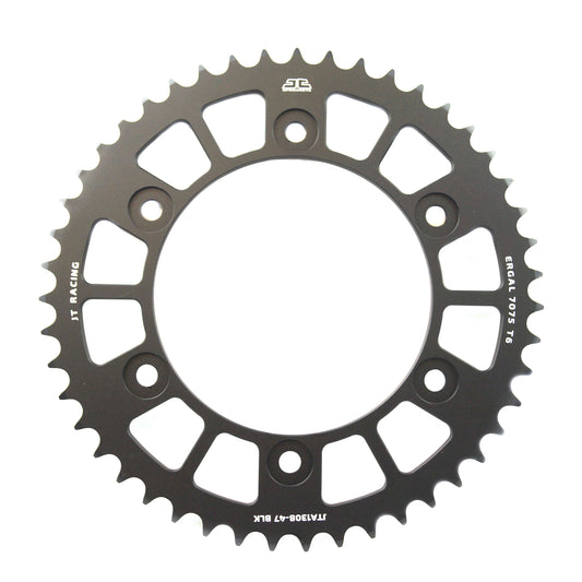 JT REAR SPROCKET ALLOY JTA1308.47BLK, CHAIN CONVERSION 520 JT RACELITE, HONDA ROAD JTR1308