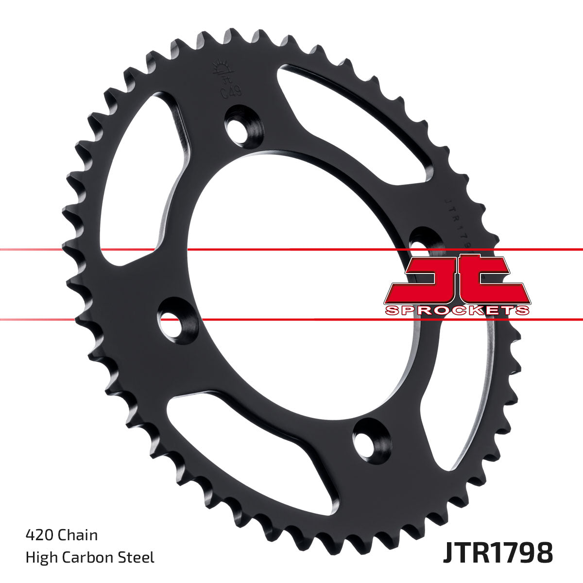 JT REAR SPROCKET STEEL JTR1798.47 YAMAHA YZ 65 18-24