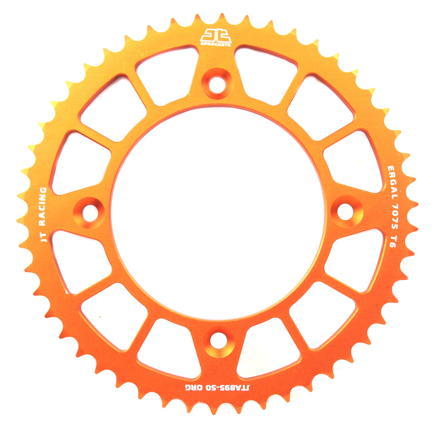 JT REAR SPROCKET ALLOY ORANGE 441, JTA895.50ORG 7075-T6 Aluminium