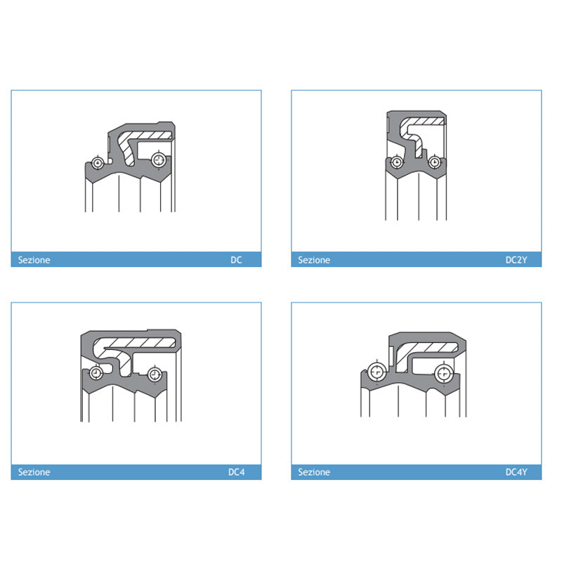 ARI.035 - Pair Of Fork Oil Seals 40 x 49.5 x 7/9.5 DC4Y