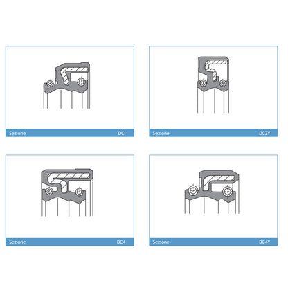 ARI.050 - Pair Of Fork Oil Seals 37 x 49 x 8/10 DCY