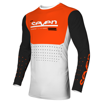 Seven MX 24.1 Youth Vox Aperture Jersey (White/Orange)