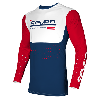 Seven MX 24.1 Youth Vox Aperture Jersey (Red/Navy)