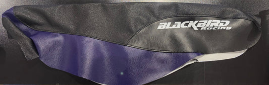 BLACKBIRD KLX 250/300 93- BLACKBIRD, 1400/02 TRADITIONAL SEAT COVER, BLACK AND PURPLE