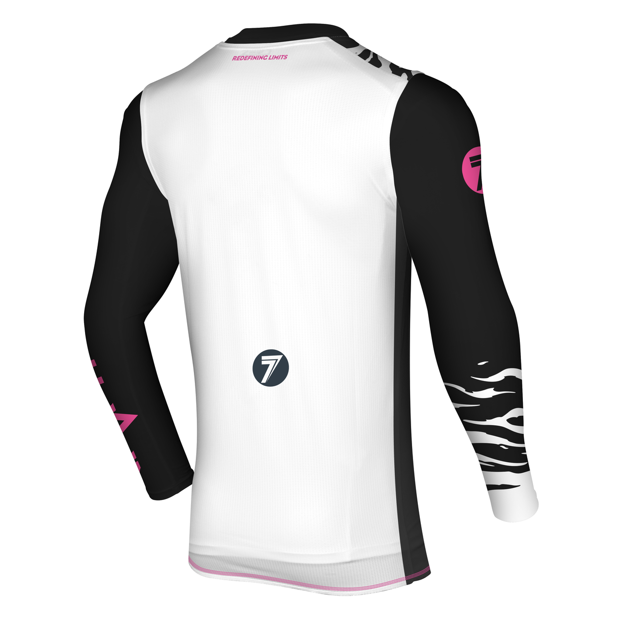 Seven MX Zero Youth S2BRA Over Jersey (White/Black/Pink)