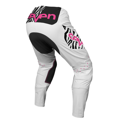 Seven MX Zero Youth S2BRA Pants (White/Black/Pink)