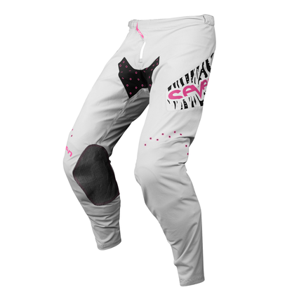 Seven MX Zero Youth S2BRA Pants (White/Black/Pink)