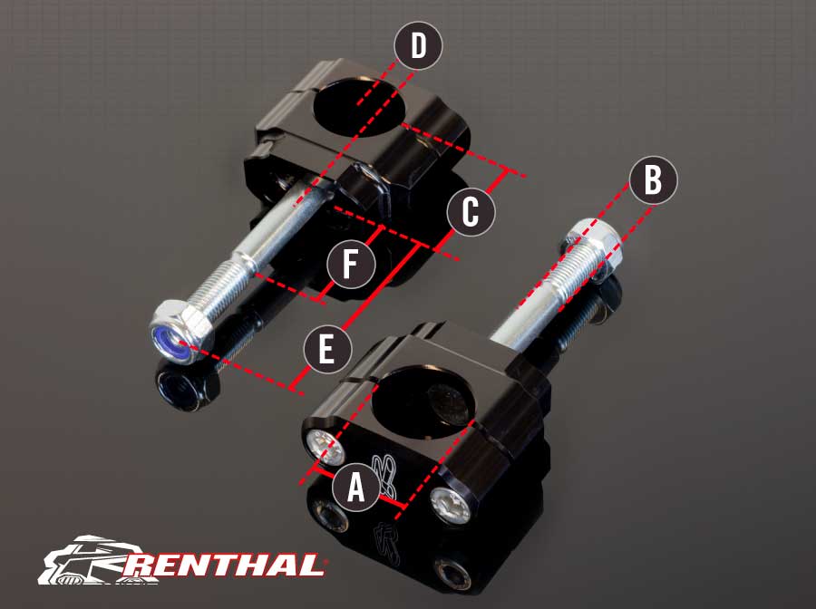 RENTHAL HANDLEBAR MOUNTS 28.6MM SUZUKI 08-22