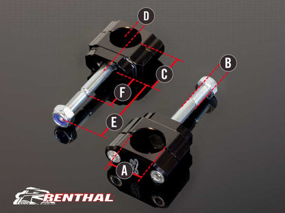 RENTHAL HANDLEBAR MOUNTS 28.6MM SUZUKI 08-22