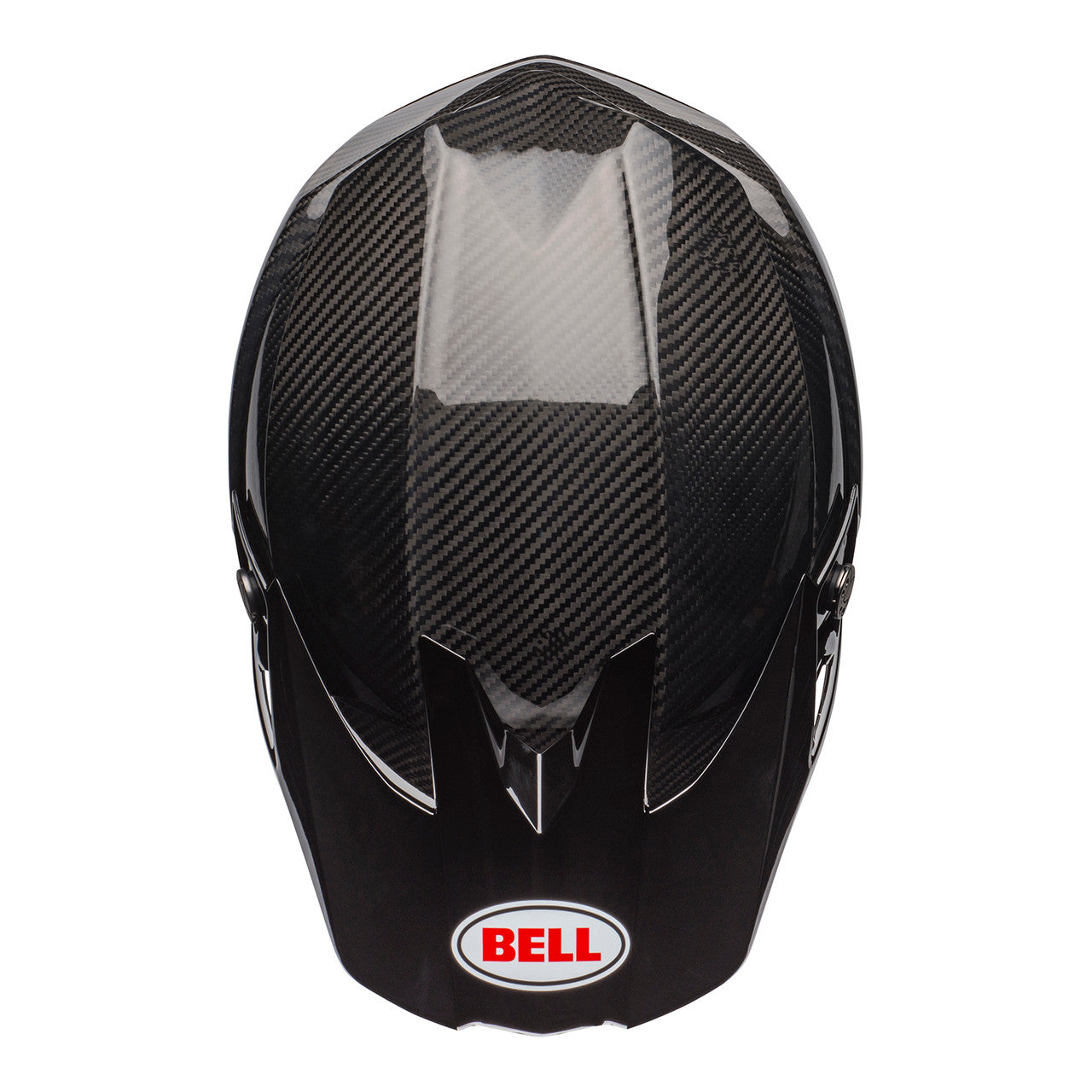 Bell MX 2023 Moto-10 Spherical Mips Adult Helmet (Gloss Black Carbon/White)