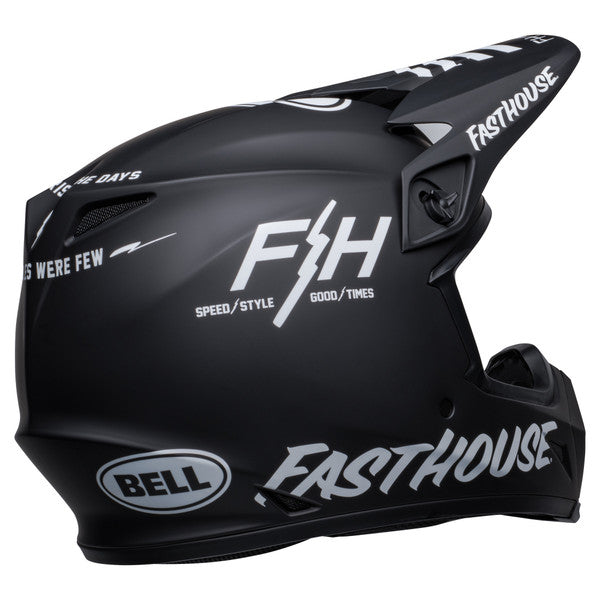 Bell MX 2023 MX-9 Mips Adult Helmet (Fasthouse Prospect Matte Black/White) ECE6