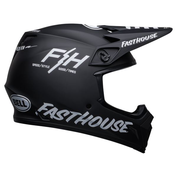 Bell MX 2023 MX-9 Mips Adult Helmet (Fasthouse Prospect Matte Black/White) ECE6