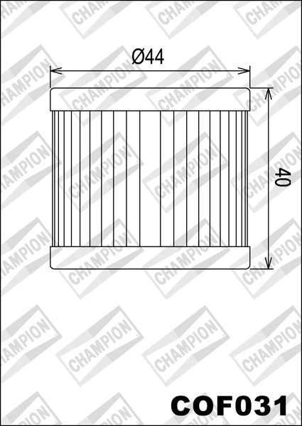 Champion Oil Filter COF031 HF131)