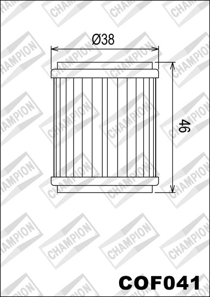 Champion Oil Filter COF041 (HF141)